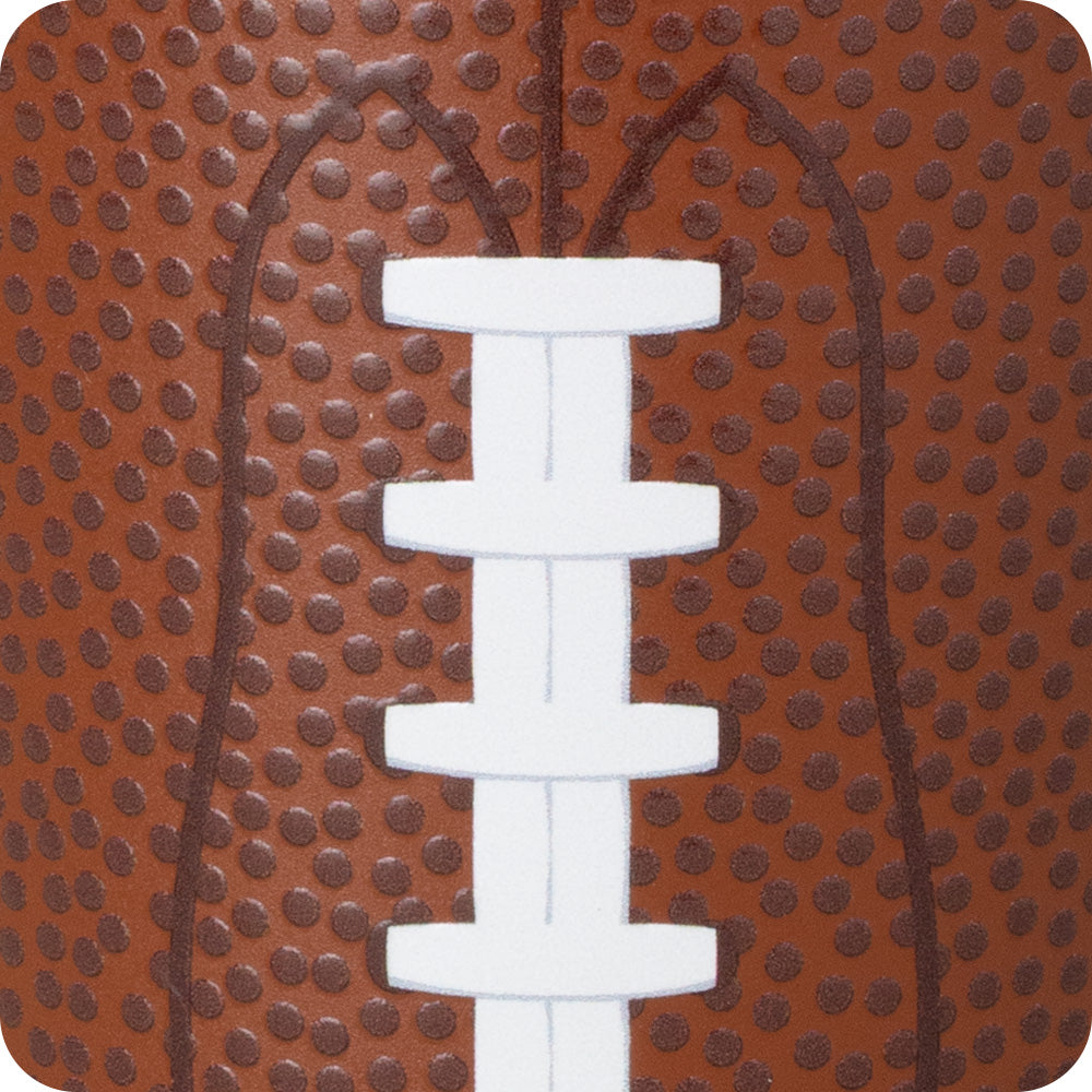 Football Skinny Can Cooler 12oz