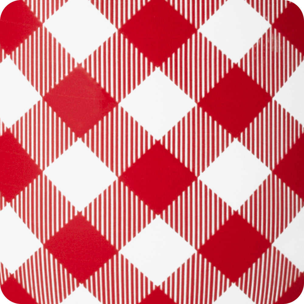 Gameday Gingham Red + Black Mega Mug 30oz