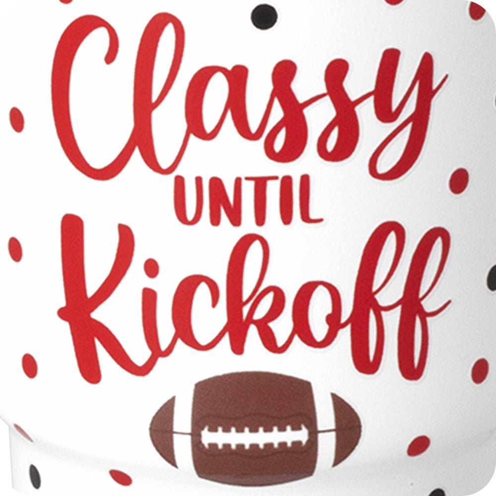 Classy 'Til Kickoff Red + Black Swig Shot 2oz