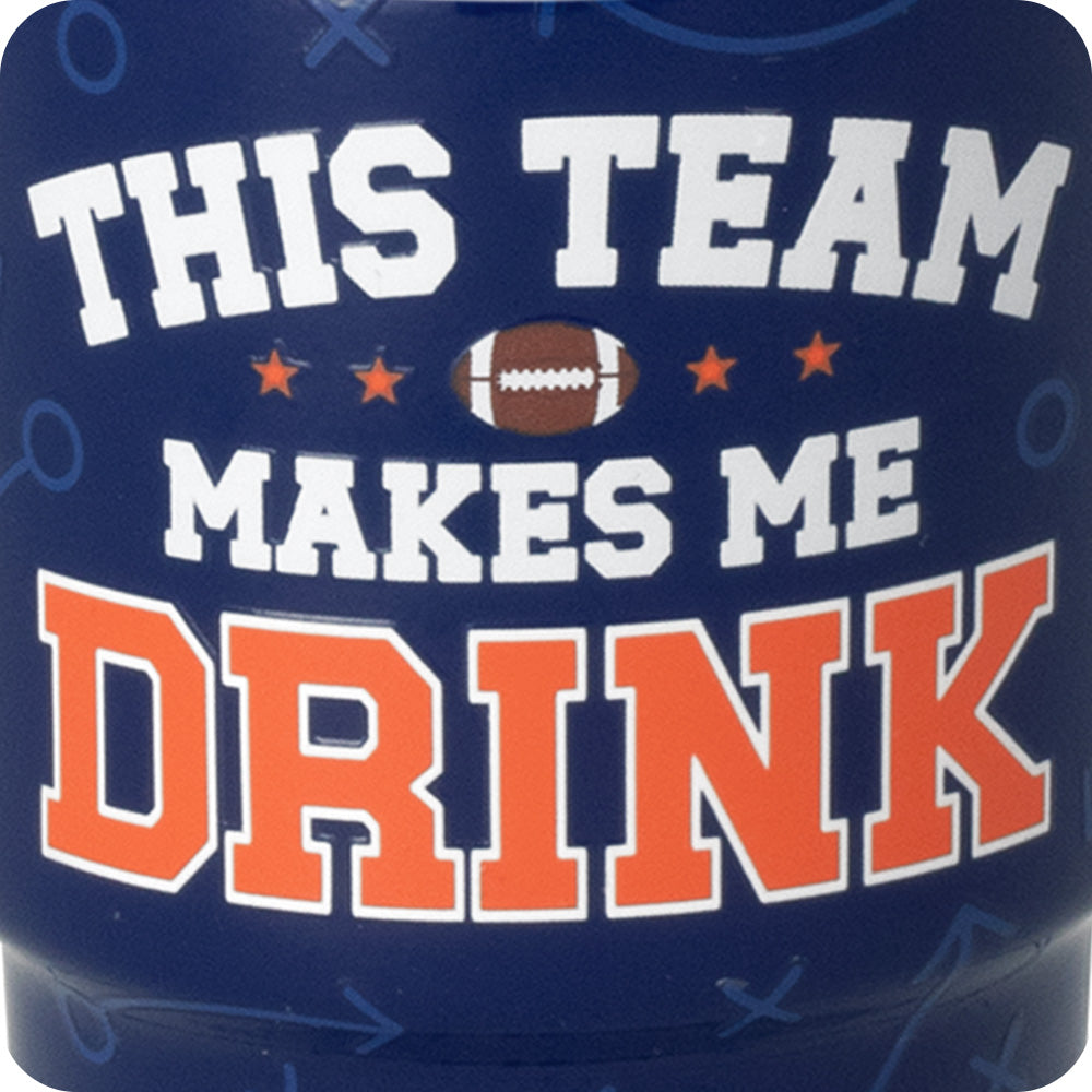 This Team Makes Me Drink Navy + Orange Swig Shot 2oz