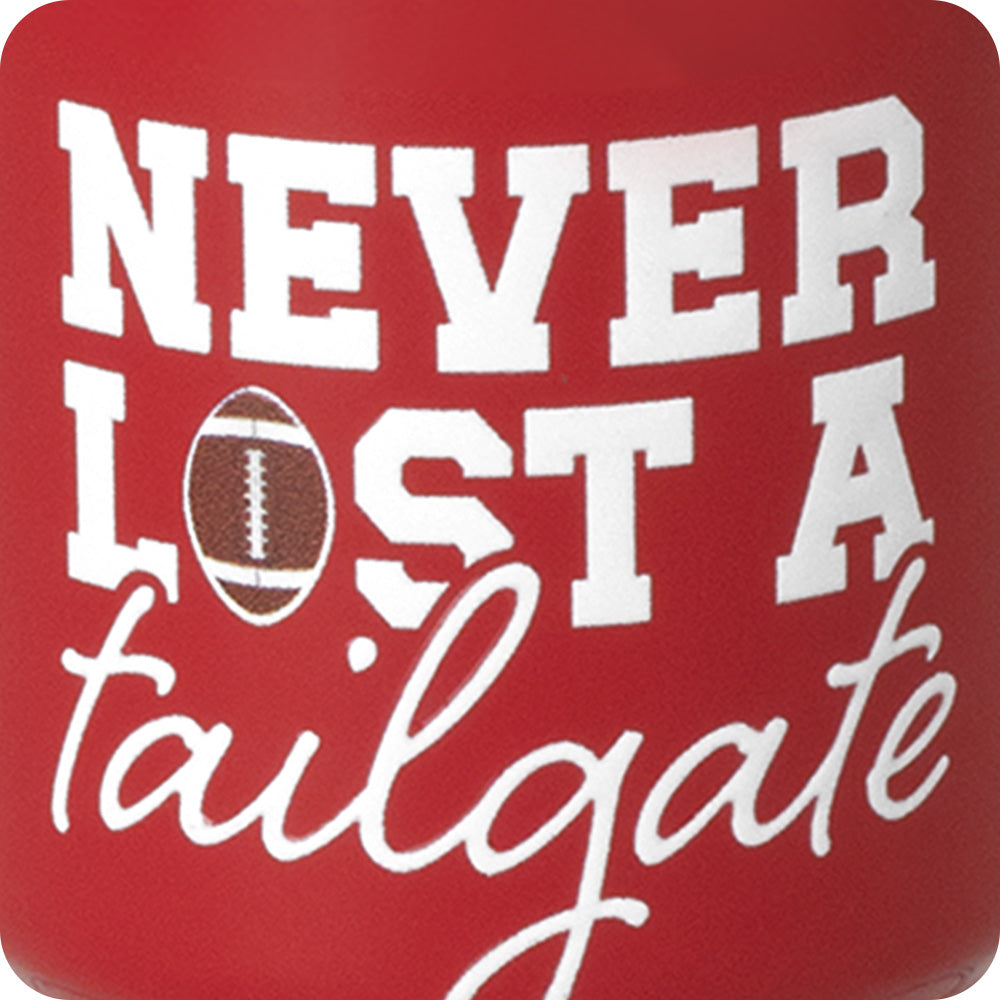Never Lost a Tailgate Crimson Swig Shot 2oz