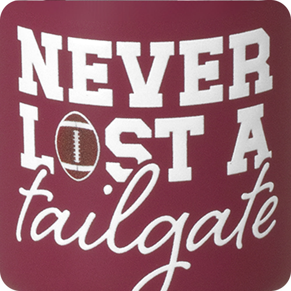 Never Lost a Tailgate Maroon Swig Shot 2oz