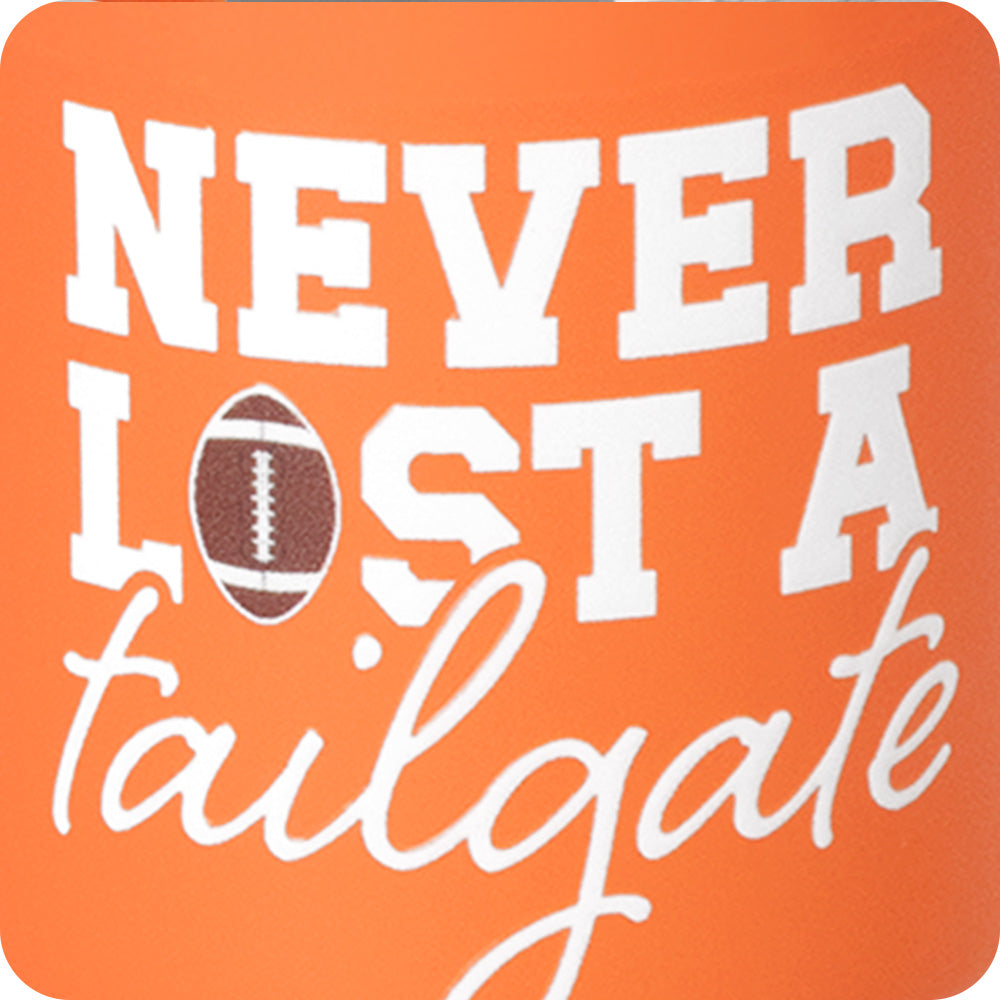 Never Lost a Tailgate Orange Swig Shot 2oz