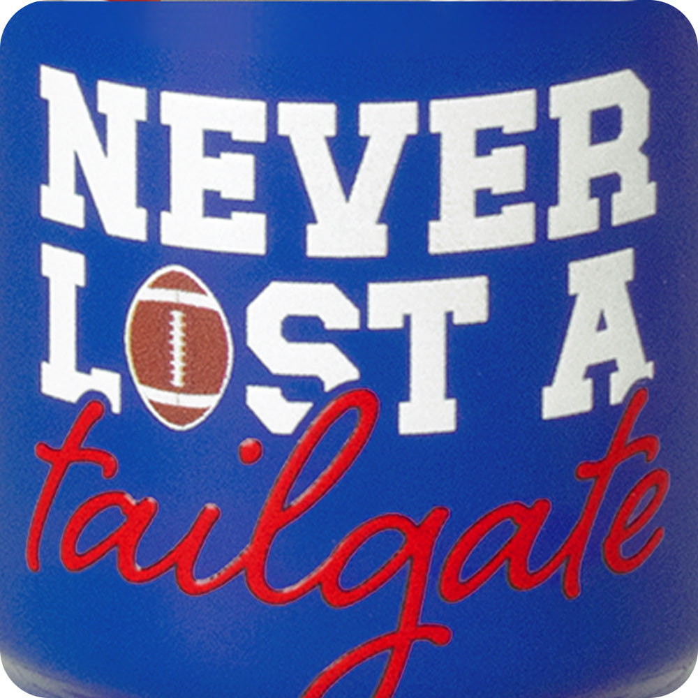 Never Lost a Tailgate Royal + Red Swig Shot 2oz