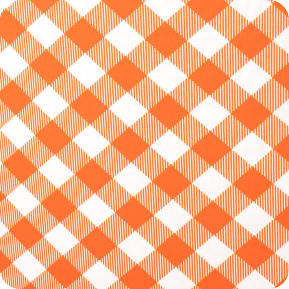 Gameday Gingham Orange Medium Iced Cup Coolie