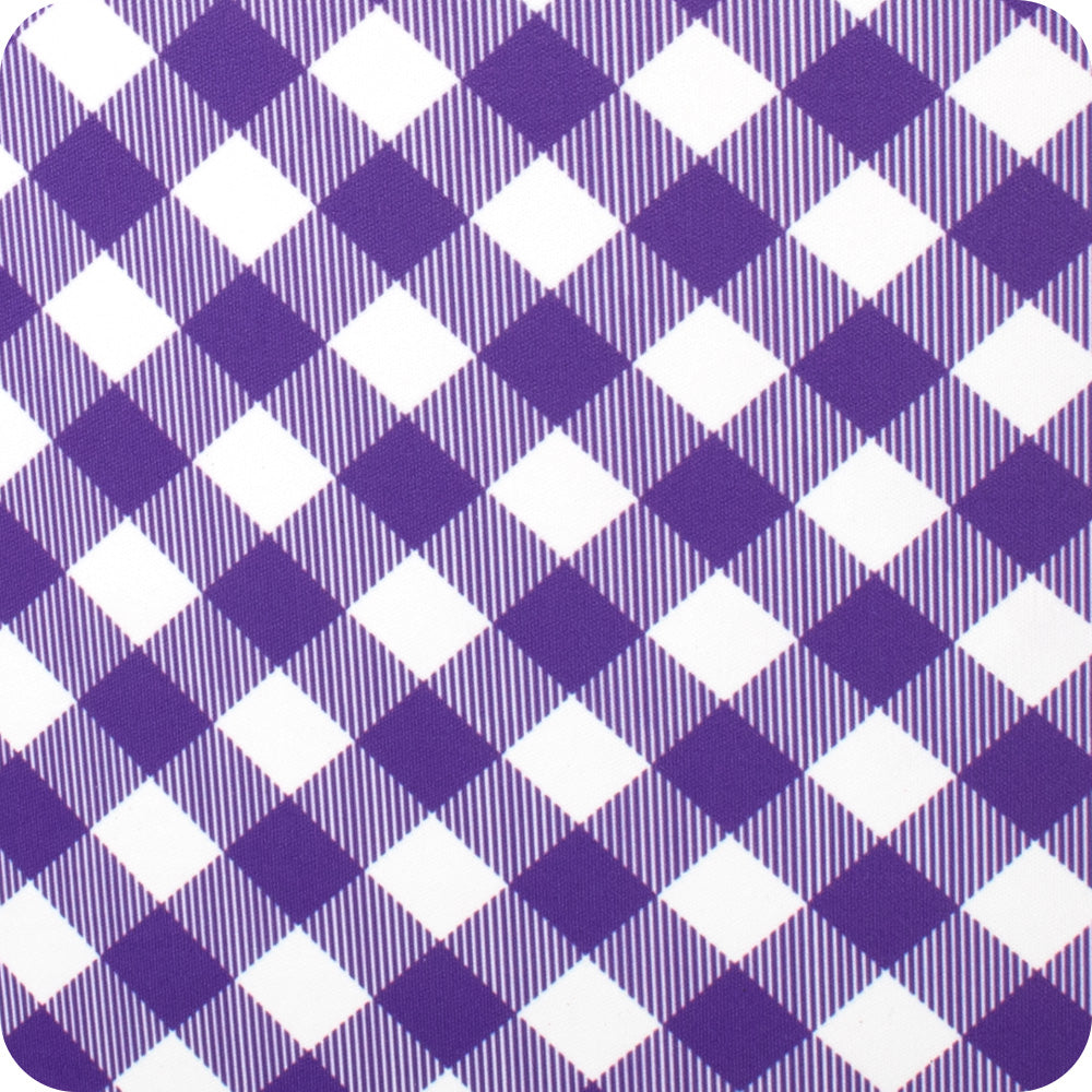 Gameday Gingham Purple + Yellow Medium Iced Cup Coolie