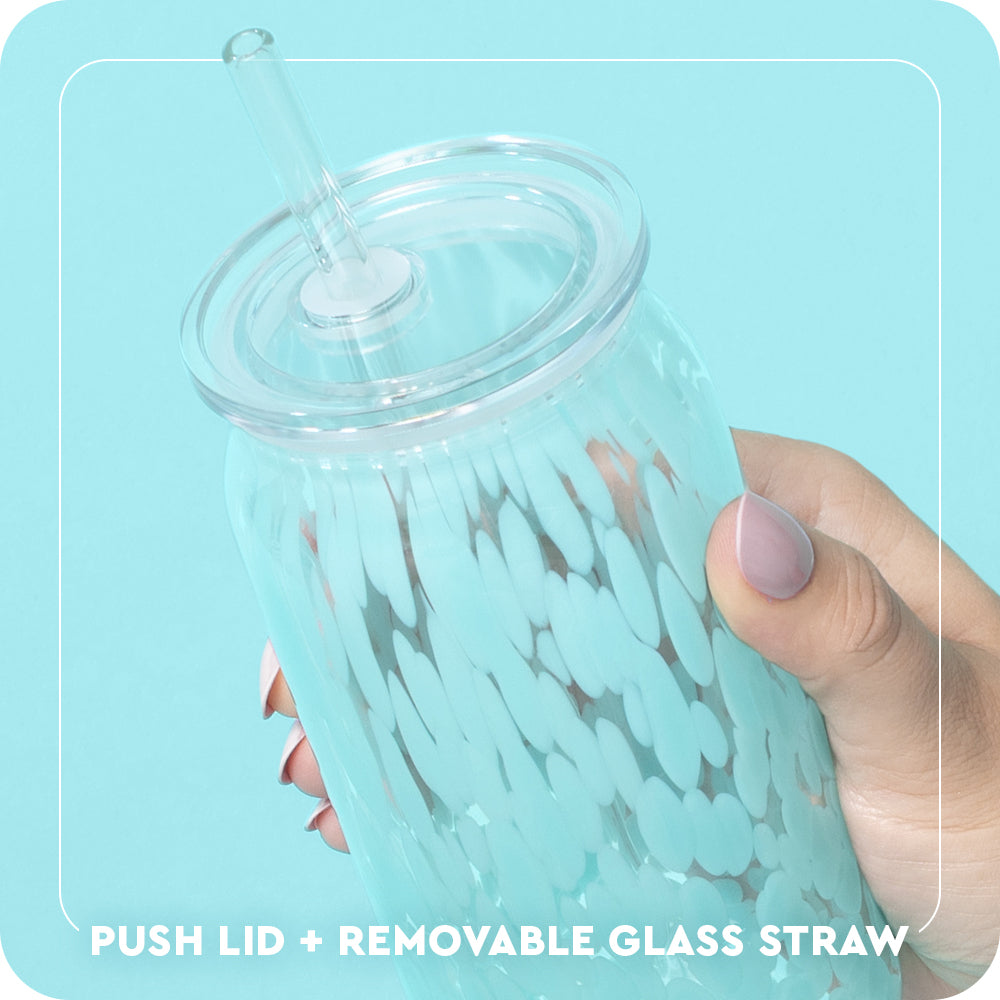 Ghost Charm Soda Glass 16oz