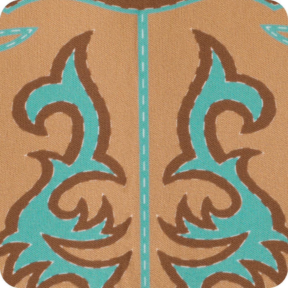 Boot Scootin' Turquoise Large Iced Cup Coolie