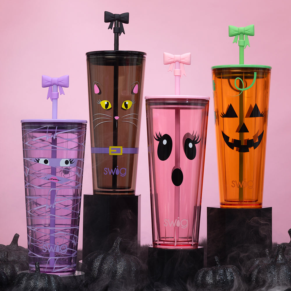 Boo Crew Pumpkin Plastic Tumbler 24oz
