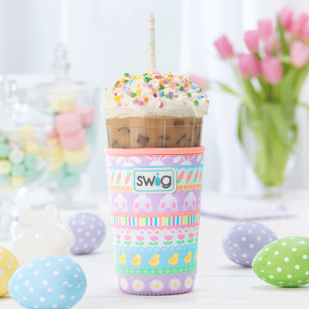Bunny Trail Medium Iced Cup Coolie
