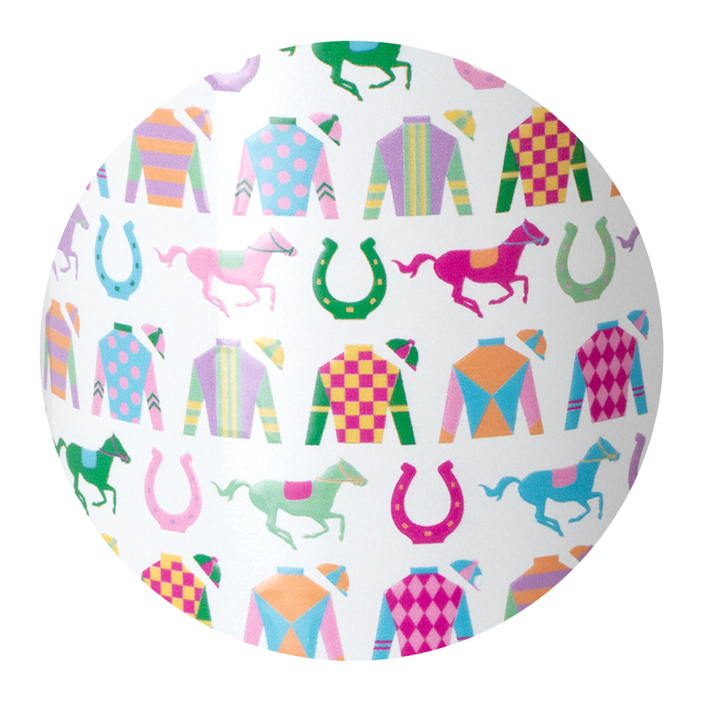 Swig Life Go Baby Go print pattern close-up detail