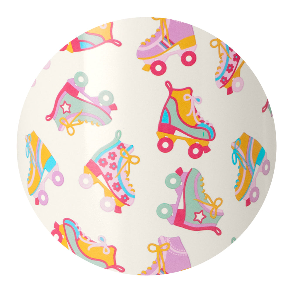 Swig Life Roller Rink print pattern close-up detail
