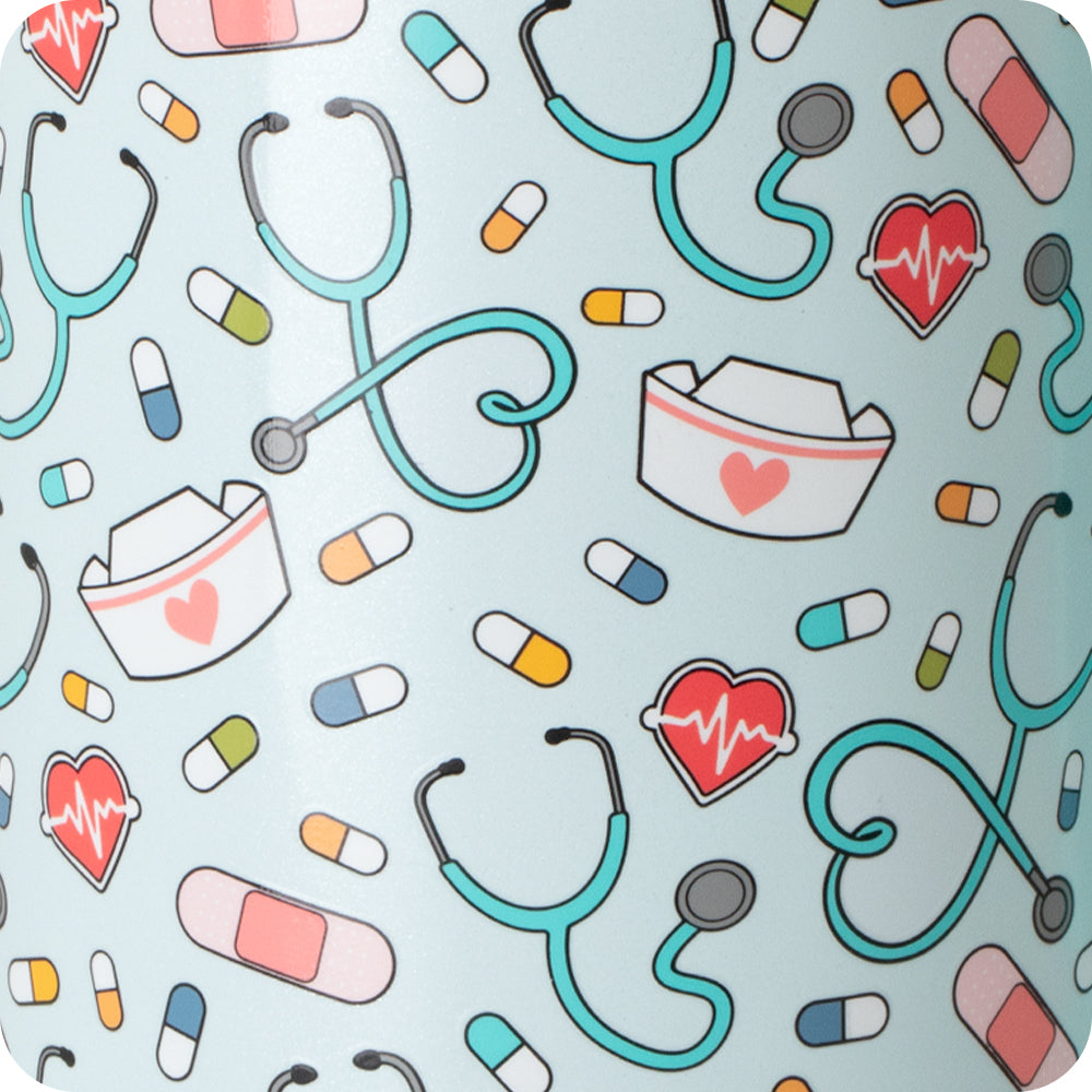 Swig Life Scrub Life print pattern close-up detail