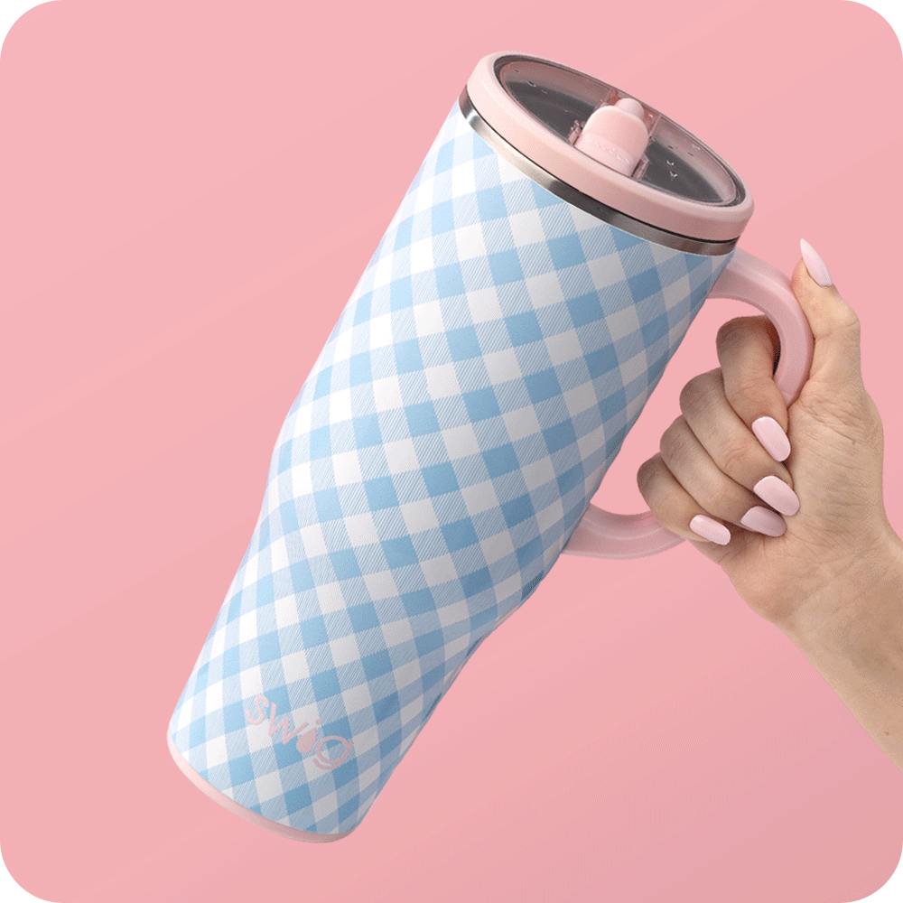 Gingham Mega Mug 40oz