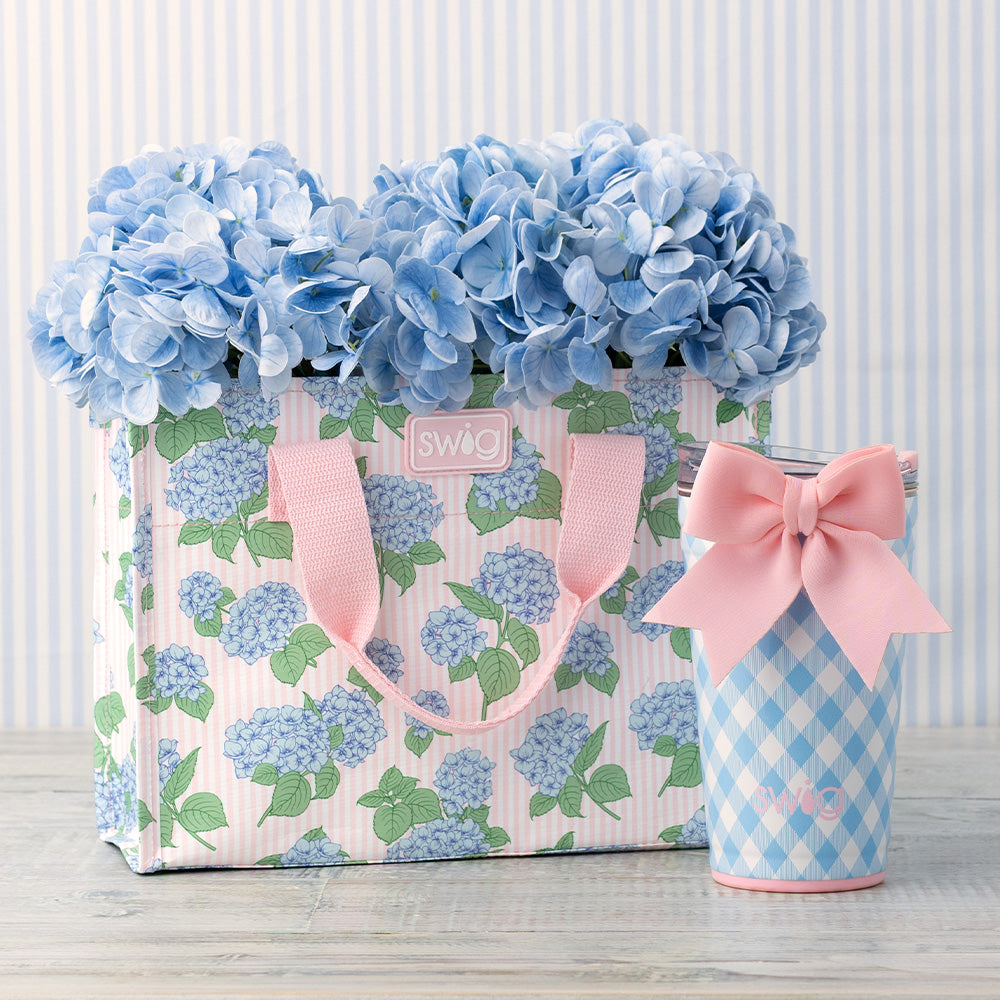 Hydrangeas Small Reusable Gift Bag