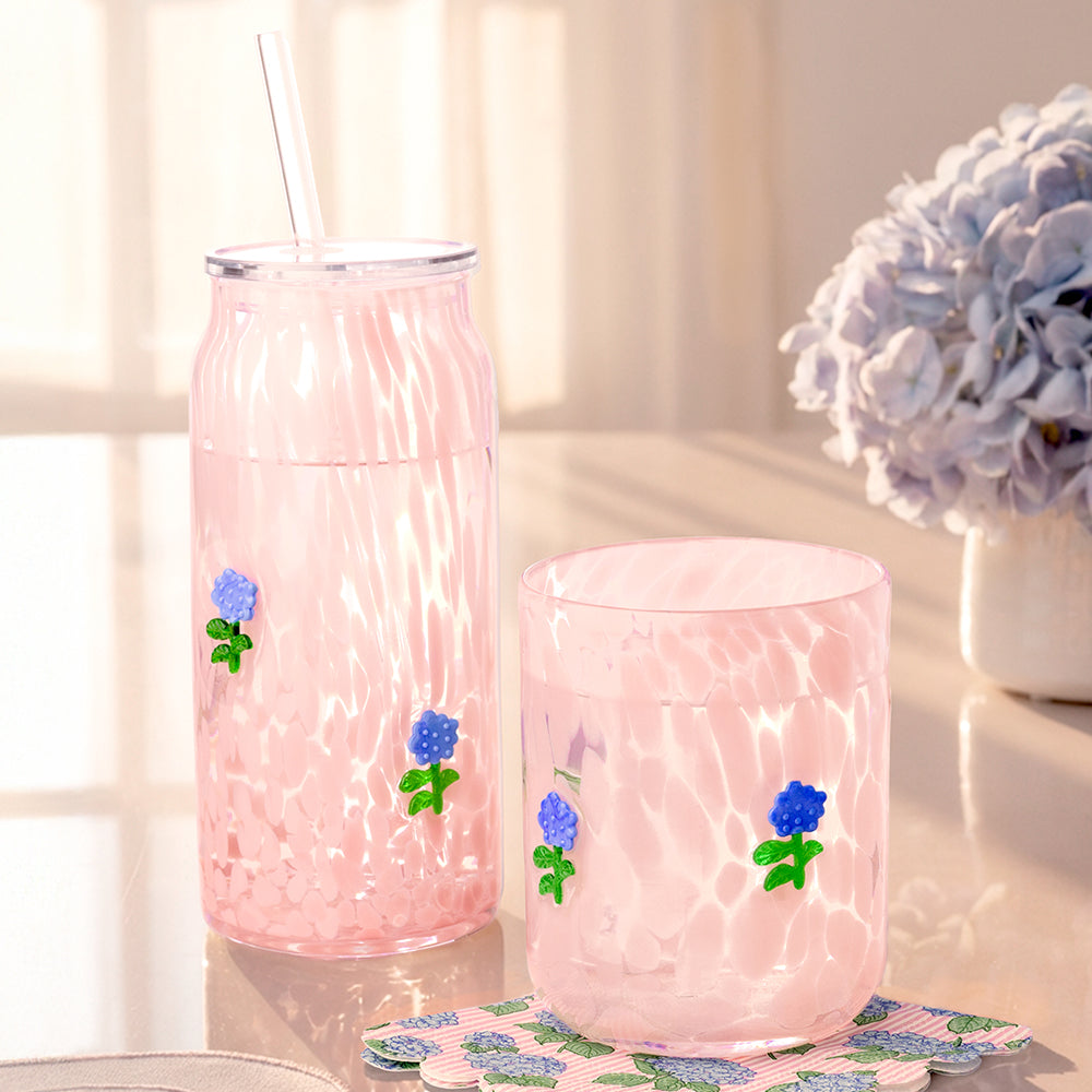 Hydrangeas Charm Glass 23oz
