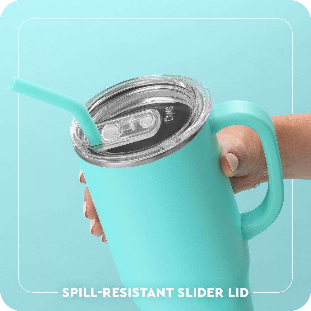 Swig Life 40oz Mega Mug Clear Slider Lid - spill resistant, removable slider lid