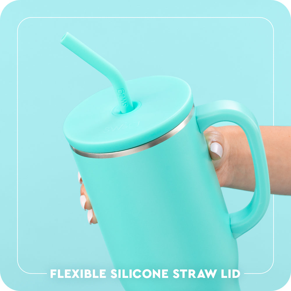 Swig Life 40oz Mega Mug with Straw Lid - spill resistant, removable slider lid