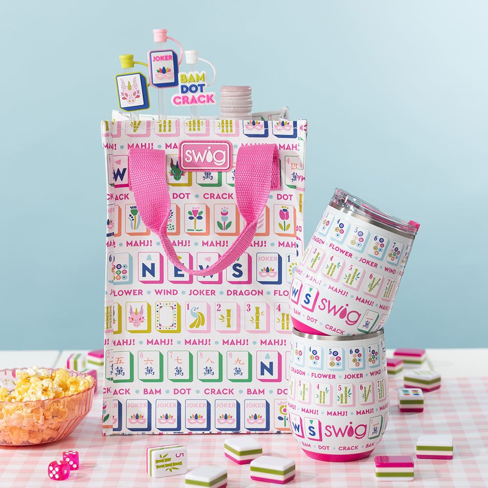 Mahjong Tall Reusable Gift Bag