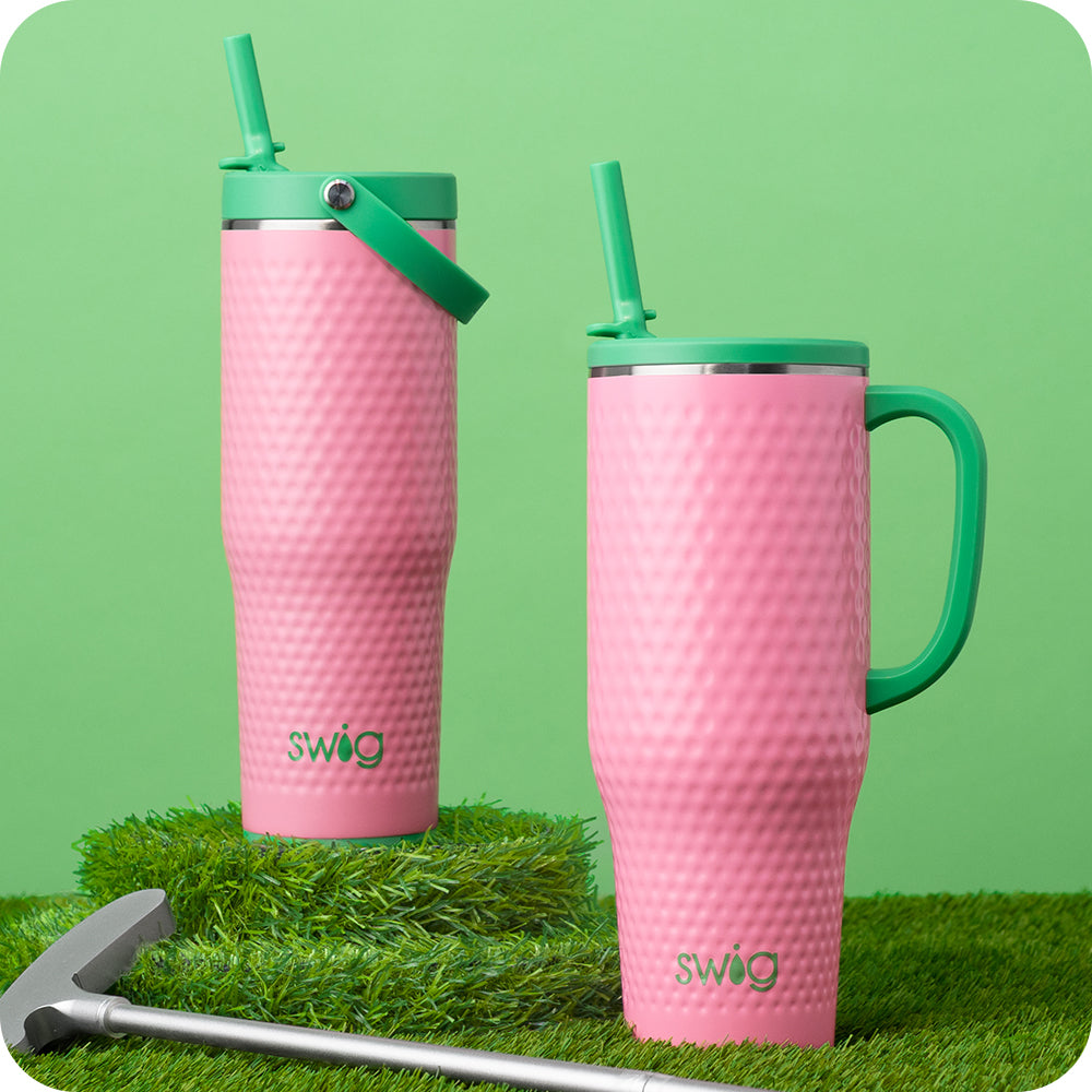 Pink Golf Ball Mega Mug 40oz