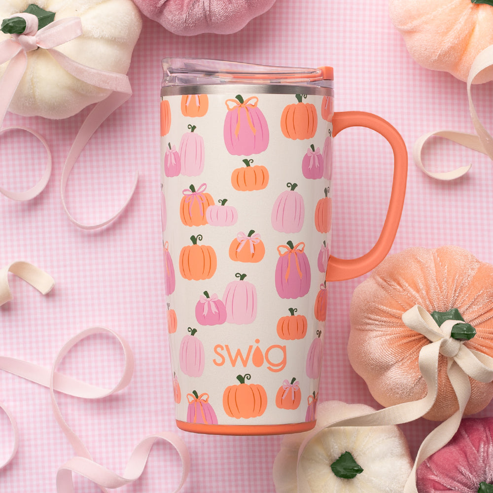 Pumpkins and Bows Travel Mug 22oz