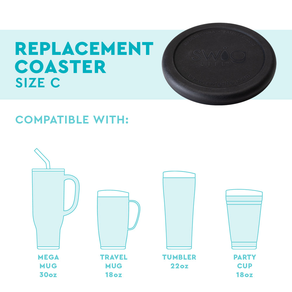 Swig Life Black Replacement Coaster Size C Fit guide