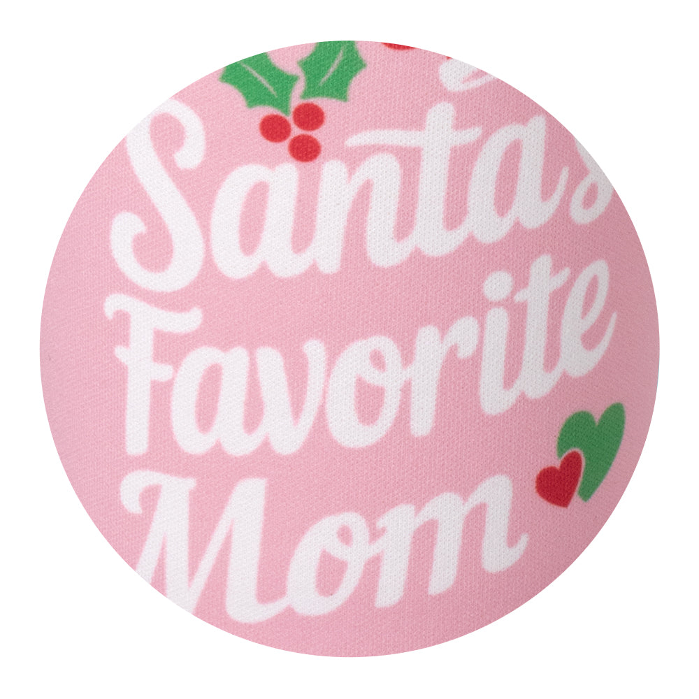 Santa's Favorite Mom Medium Iced Cup Coolie