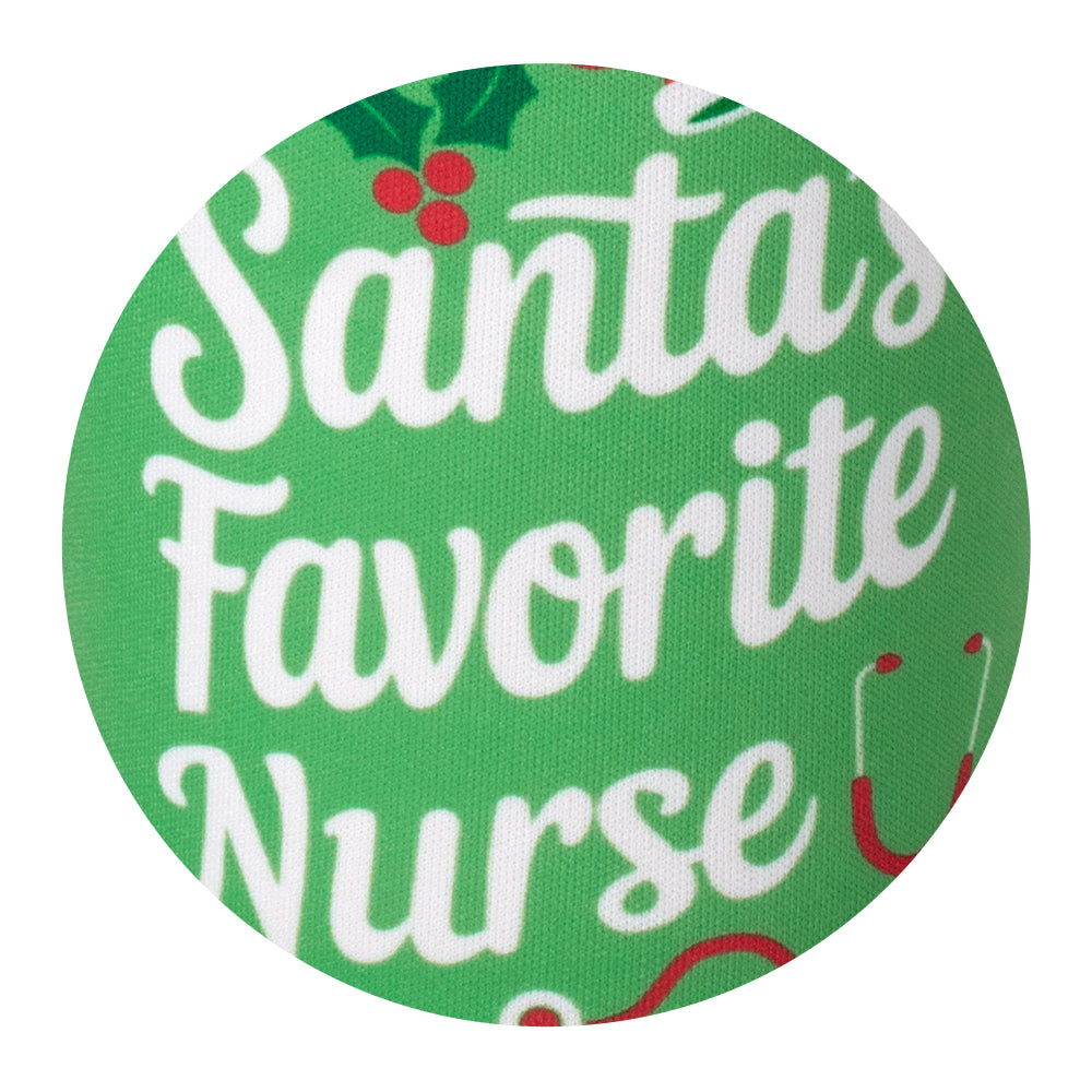 Santa's Favorite Nurse Medium Iced Cup Coolie