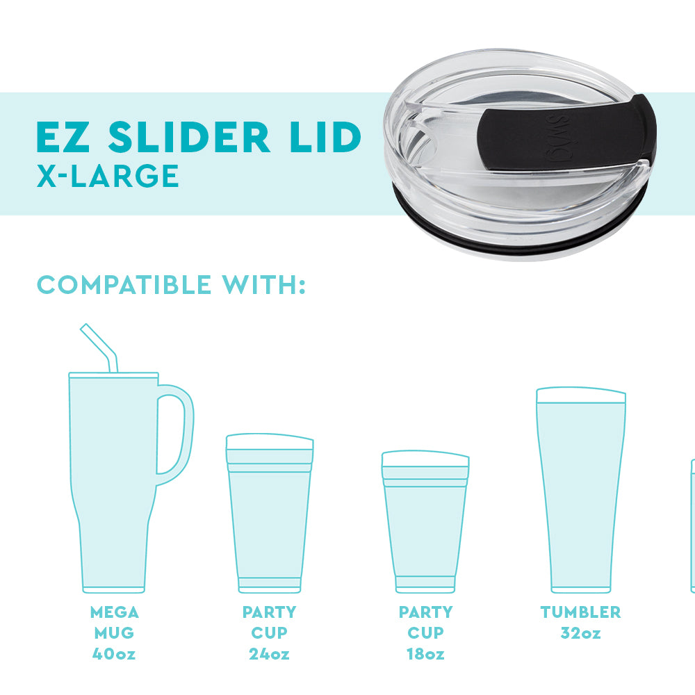 Swig Life Black X-Large EZ Slider Lid fit guide