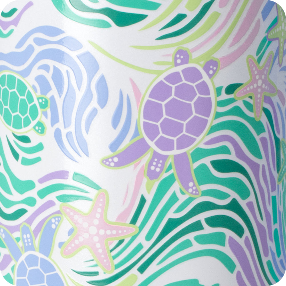 Sea Swirl Stemless Wine 12oz