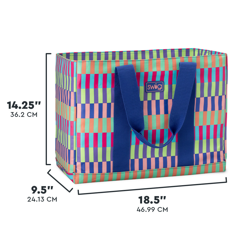 Brite Stripe Jumbo Tote Bag