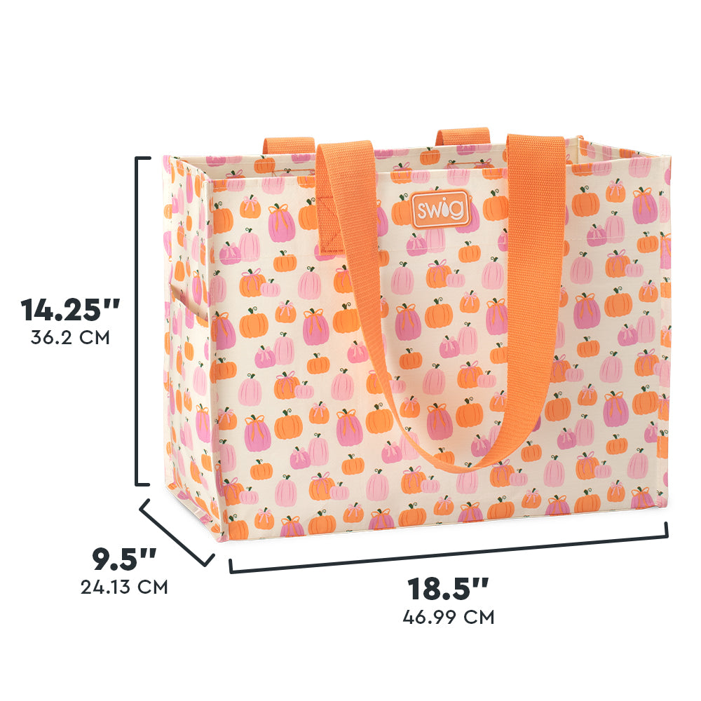 Pumpkins and Bows Jumbo Tote Bag
