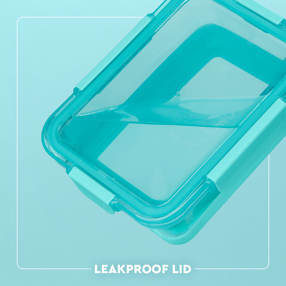 Pink 3pc Glass Food Storage Large Set