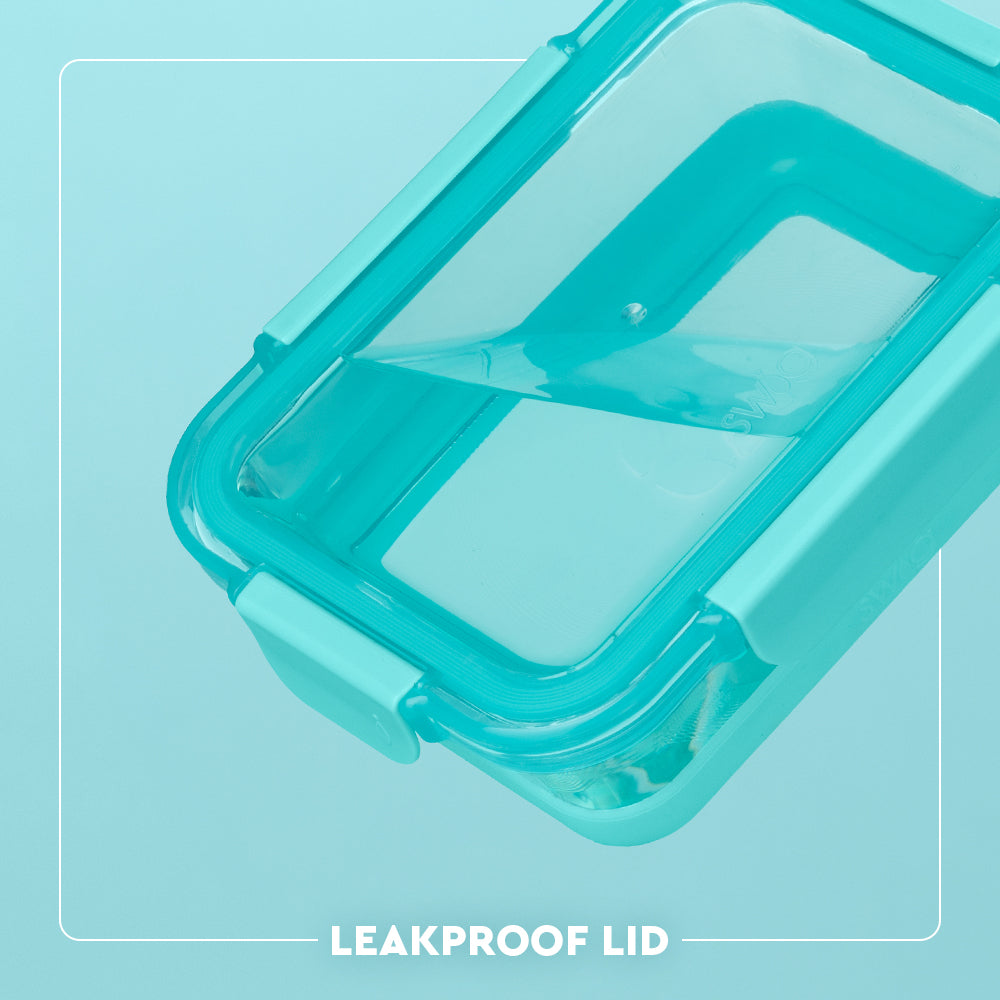 Aqua 3pc Glass Food Storage Medium Set