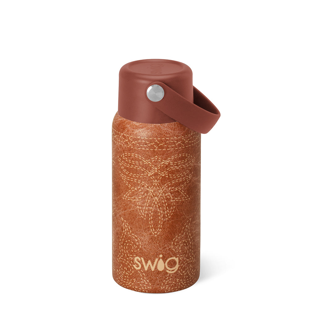 Saddle Stitch Cognac Mini Bottle 6.5oz