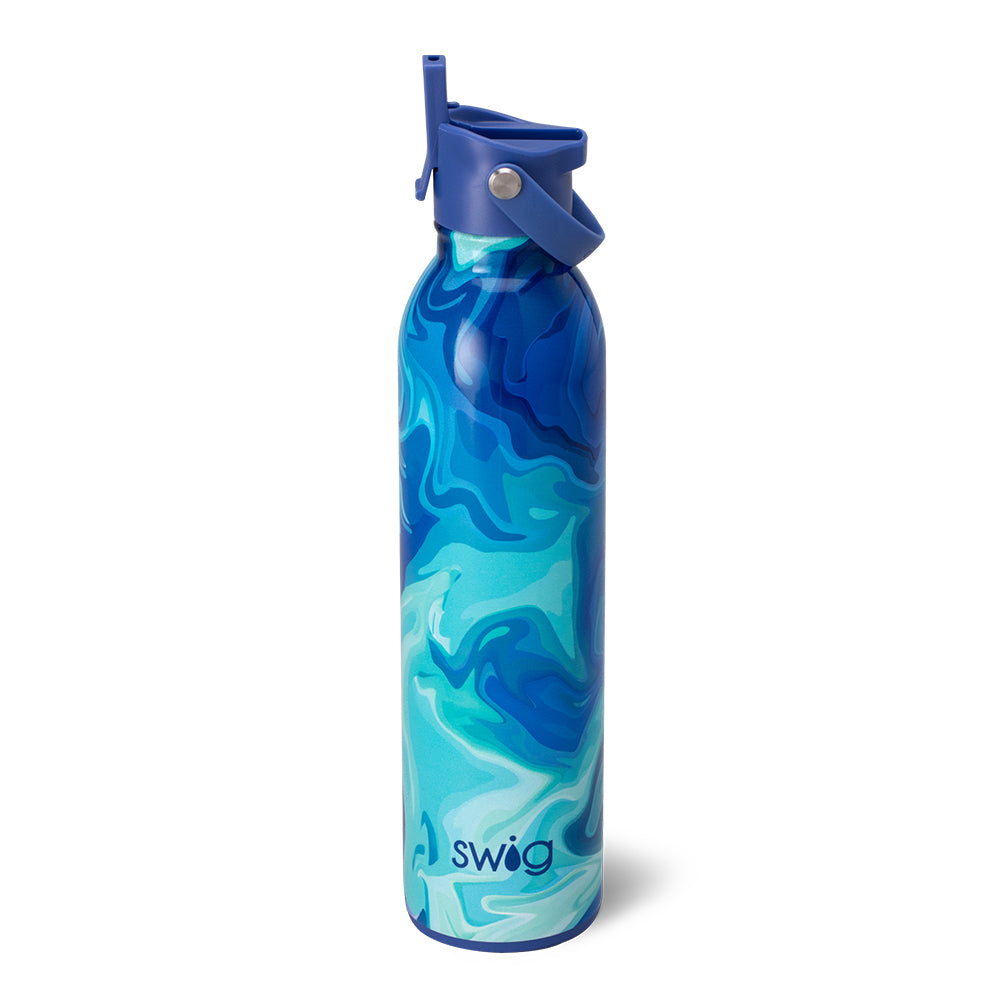 Swig Life 26oz Blue Lagoon Insulated Flip + Sip Cap Water Bottle