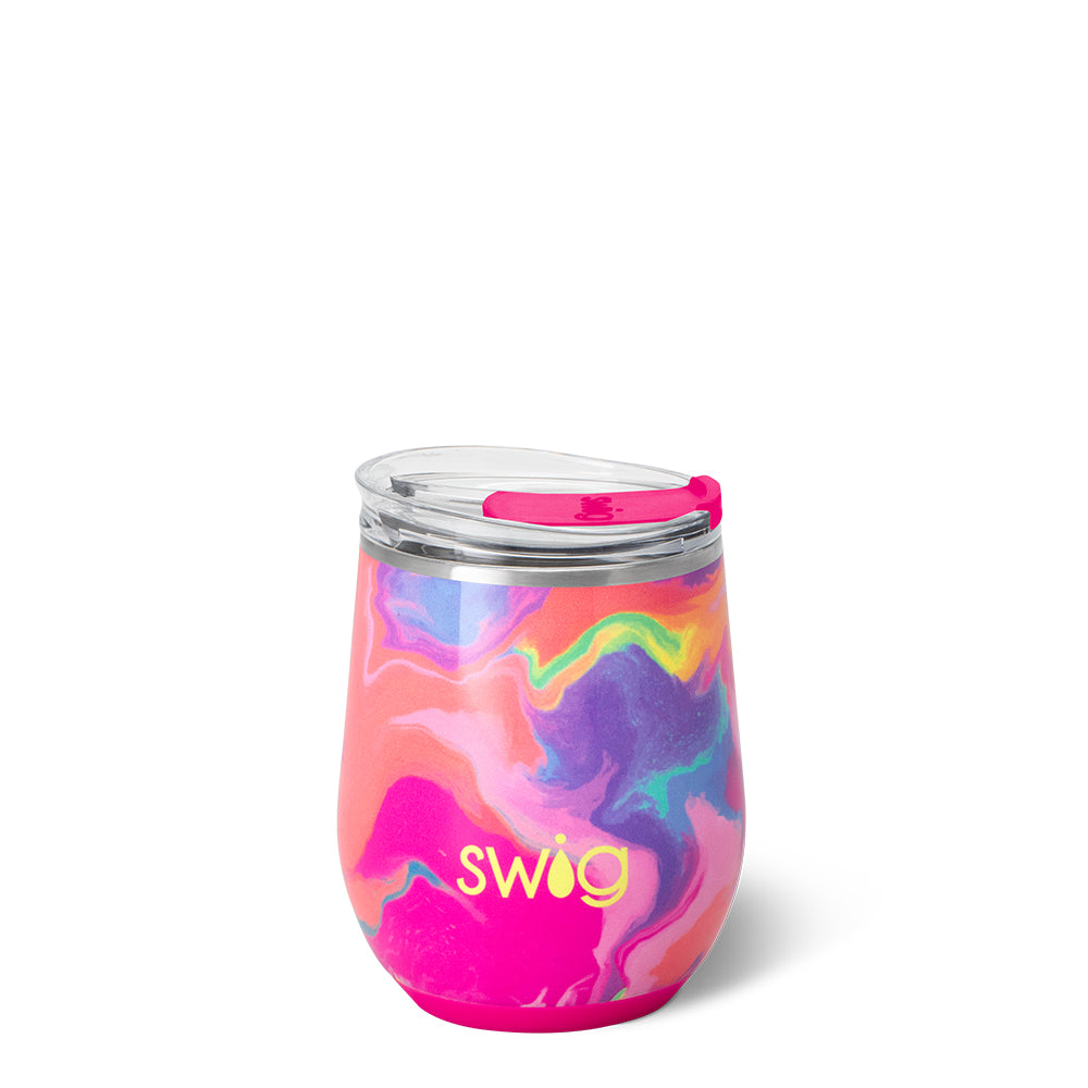 Swig Life 12oz Candy Crush Insulated Stemless Wine Cup