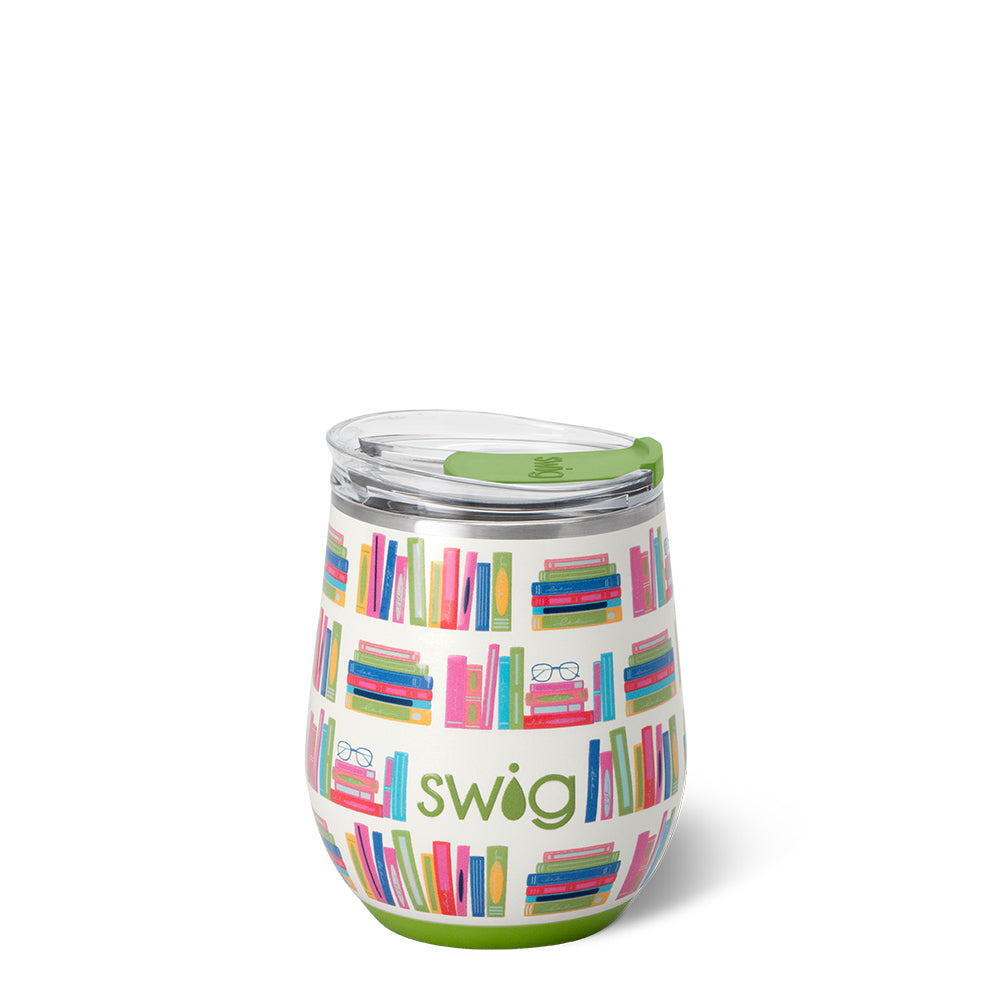 Swig Life 12oz Book Club Insulated Stemless Wine Cup