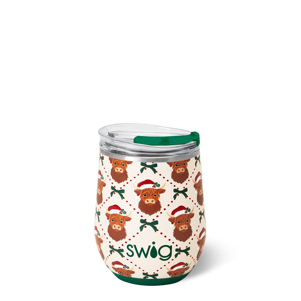 Holiday Herd Stemless Wine Cup 12oz