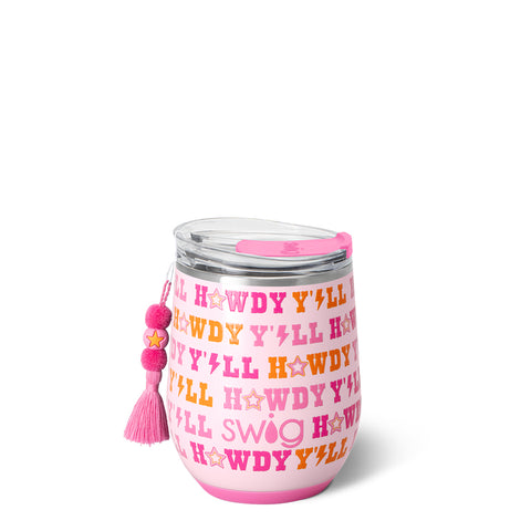 Howdy Y'all + Pink Glitter Reusable Straw Set