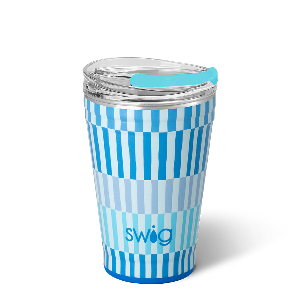Swig Life 18oz Glacier Stripe Insulated Party Cup