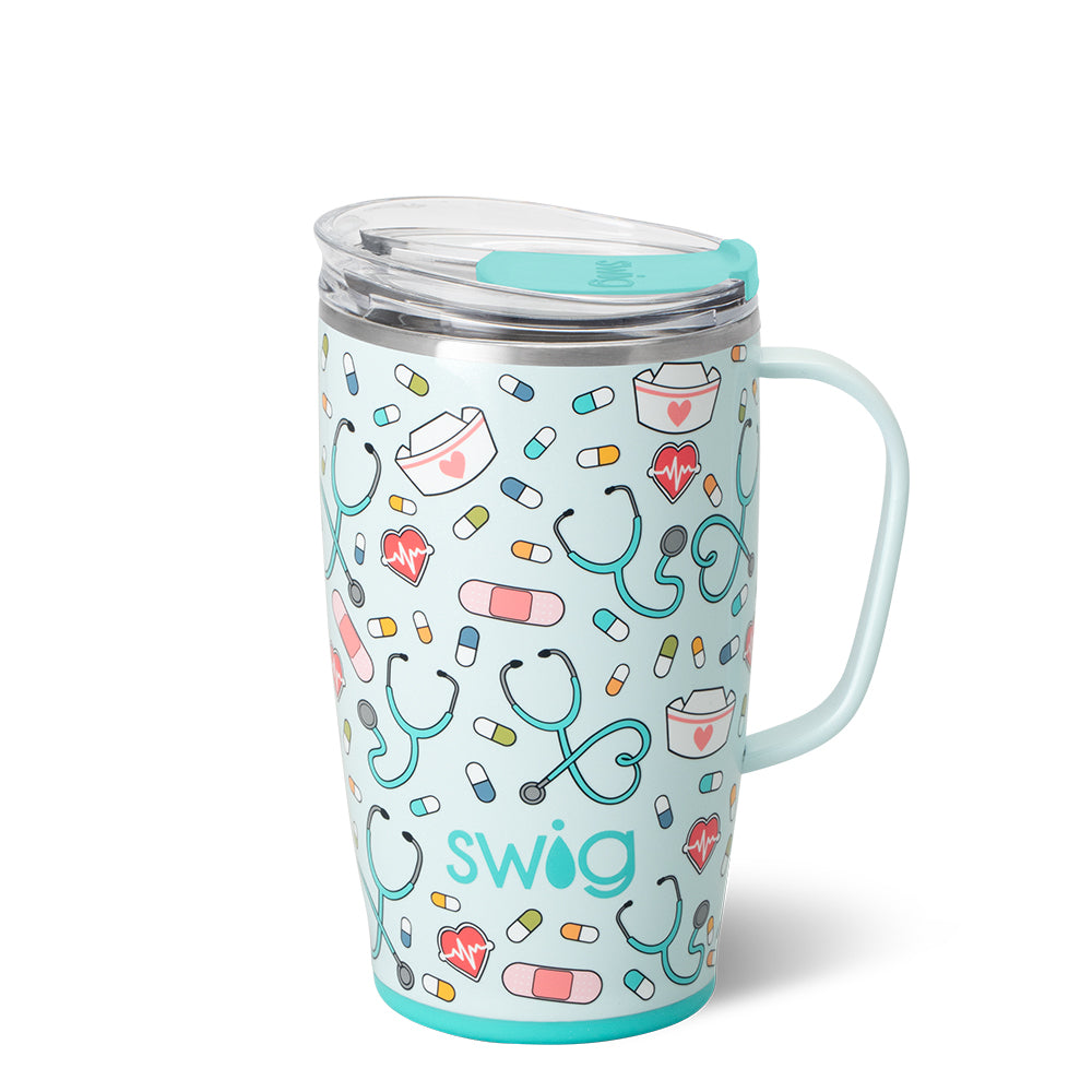 Swig Life 18oz Scrub Life Insulated Travel Mug with Handle