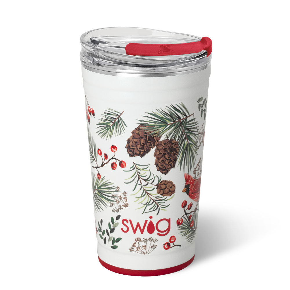 Winter Cardinals Party Cup 24oz