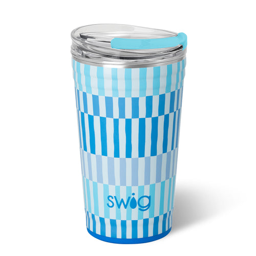 Swig Life 24oz Glacier Stripe Insulated Party Cup
