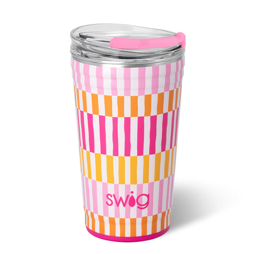 Swig Life 24oz Sherbet Stripe Insulated Party Cup