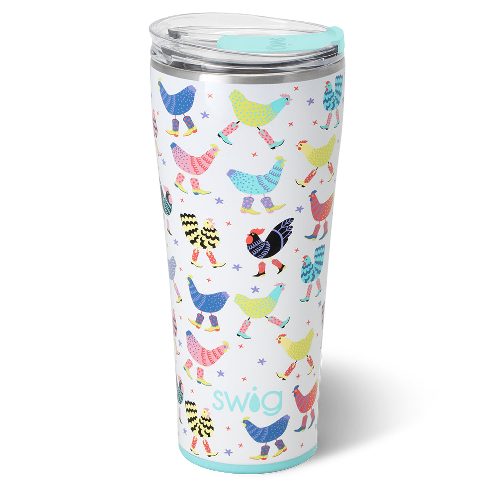 Swig Life 32oz Funky Chicken Insulated Tumbler