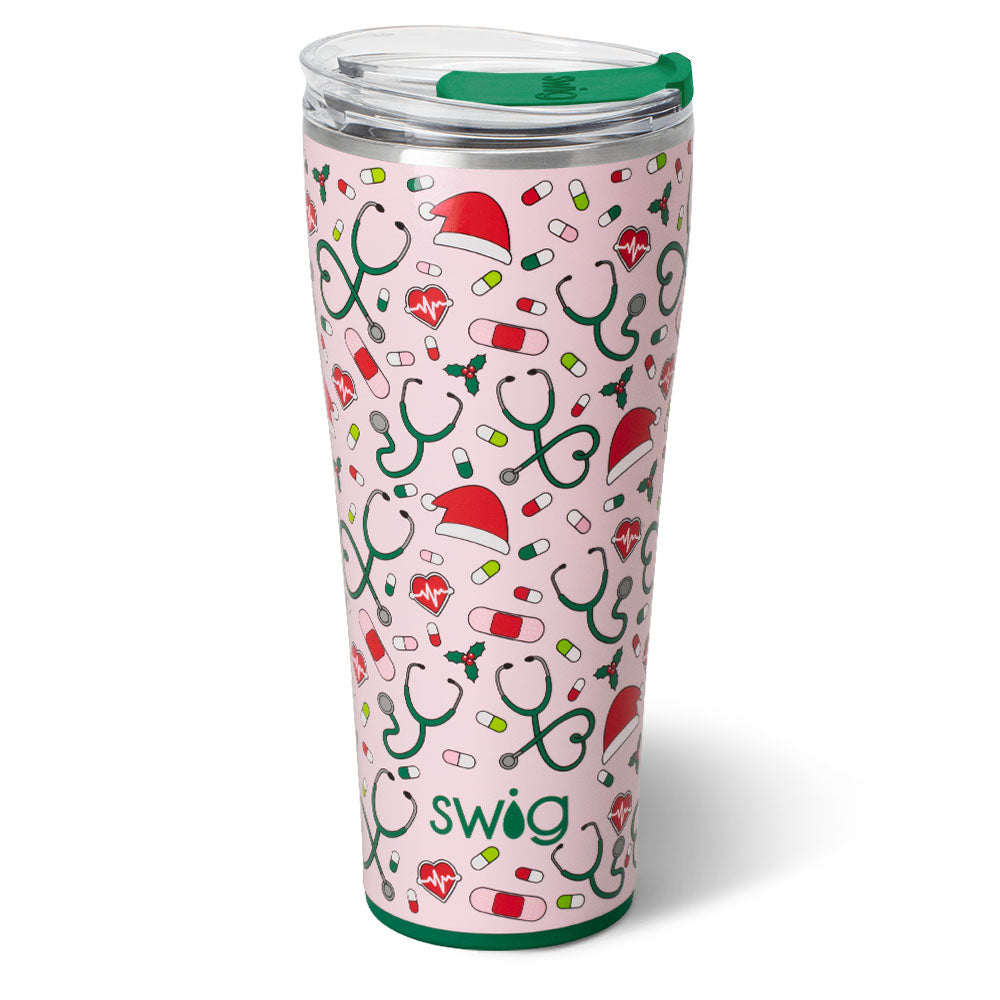 Santa's Scrubs Tumbler 32oz