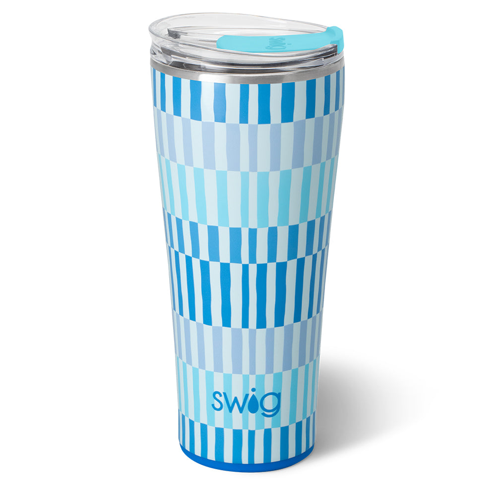 Swig Life 32oz Glacier Stripe Insulated Tumbler