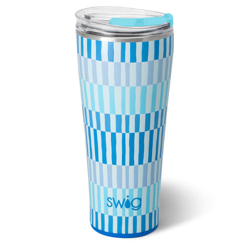 Swig Life 32oz Glacier Stripe Insulated Tumbler