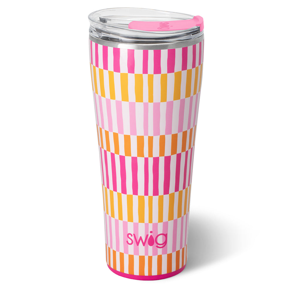 Swig Life 32oz Sherbet Stripe Insulated Tumbler